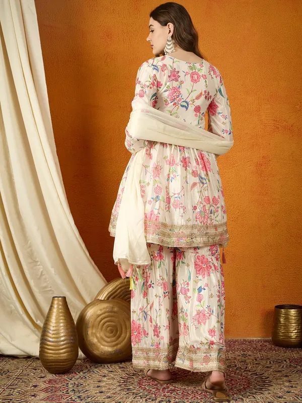 Charming_Floral_Printed_And_Embroidered_Chinon_Kurta_Sharara_Set_With_Dupatta