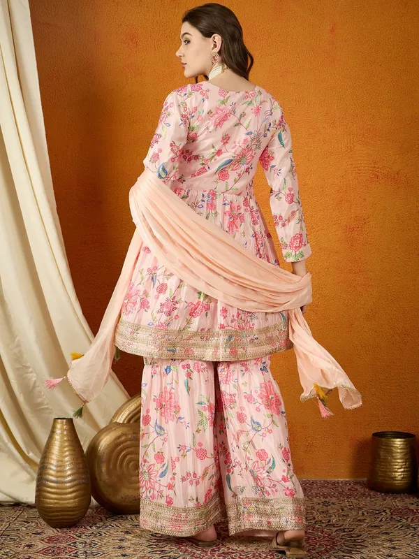 Charming_Floral_Printed_And_Embroidered_Chinon_Kurta_Sharara_Set_With_Dupatta