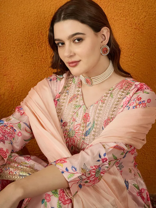 Charming_Floral_Printed_And_Embroidered_Chinon_Kurta_Sharara_Set_With_Dupatta