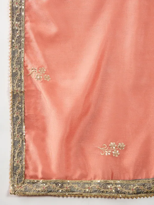 Peach_Chinon_Embroidered_Straight_Kurta_Palazzo_Set_With_Dupatta