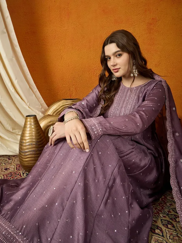 Enchanting_Purple_Embroidered_Chinon_Anarkali_Gown_With_Dupatta