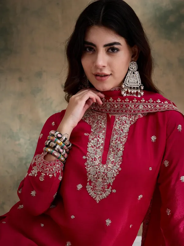 Alluring_Embroidered_Chinon_Kurta_Sharara_Set_With_Dupatta