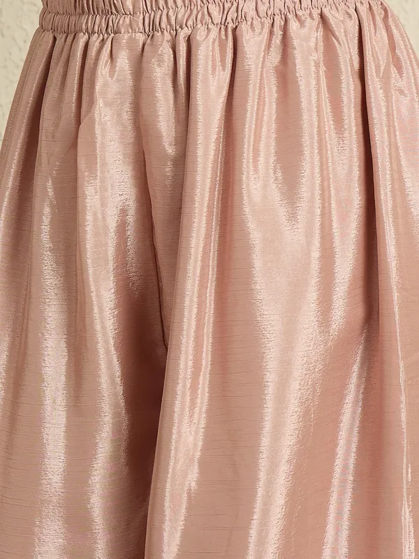 Sublime_Peach_Embroidered_Chinon_Kurta_Palazzo_Set_With_Dupatta