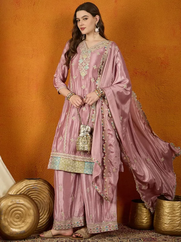 Glorious_Light_Purple_Embroidered_Chinon_Kurta_Palazzo_Set_With_Dupatta