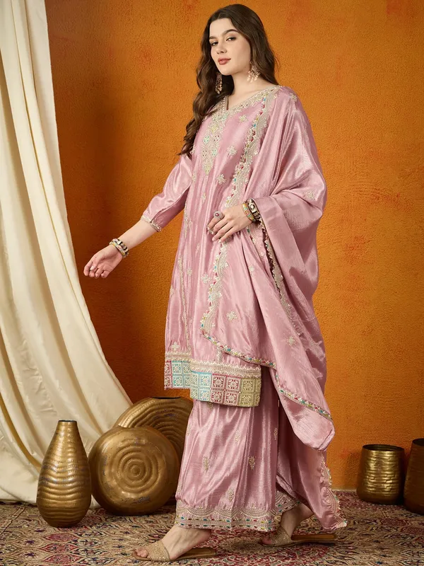 Glorious_Light_Purple_Embroidered_Chinon_Kurta_Palazzo_Set_With_Dupatta