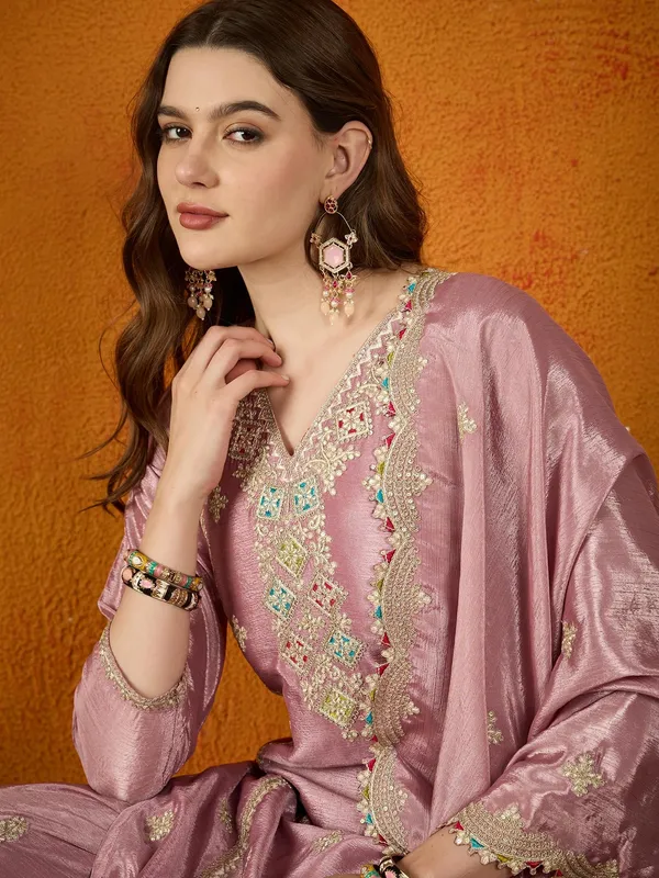 Glorious_Light_Purple_Embroidered_Chinon_Kurta_Palazzo_Set_With_Dupatta