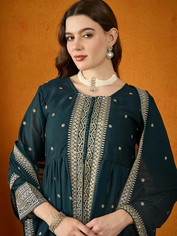Majestic_Rama_Embroidered_Georgette_Flared_Kurta_Palazzo_Set_With_Dupatta