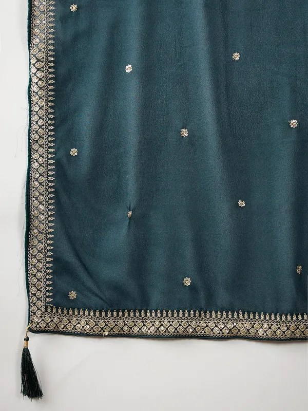 Majestic_Rama_Embroidered_Georgette_Flared_Kurta_Palazzo_Set_With_Dupatta