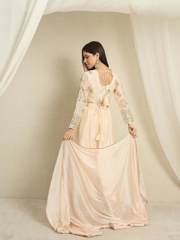 Ethereal_Peach_Embroidered_Chinon_Anarkali_Kurta_Pant_Set_With_Dupatta