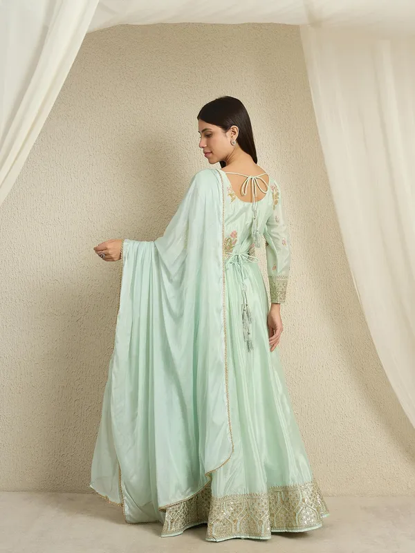 Serene_Pista_Embroidered_Chinon_Front-Slit_Anarkali_Kurta_Pant_Set_With_Dupatta