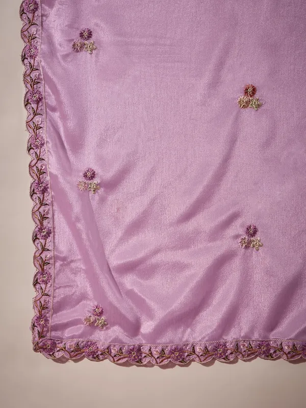 Dainty_Light_Pink_Embroidered_Chinon_Kurta_Palazzo_Set_With_Dupatta