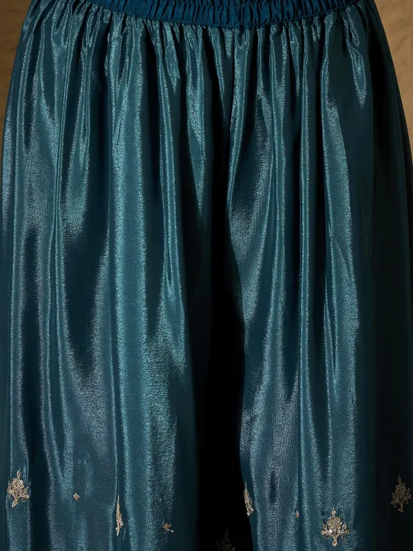 Imperial_Blue_Embroidered_Chinon_Straight_Kurta_Palazzo_Set_With_Dupatta