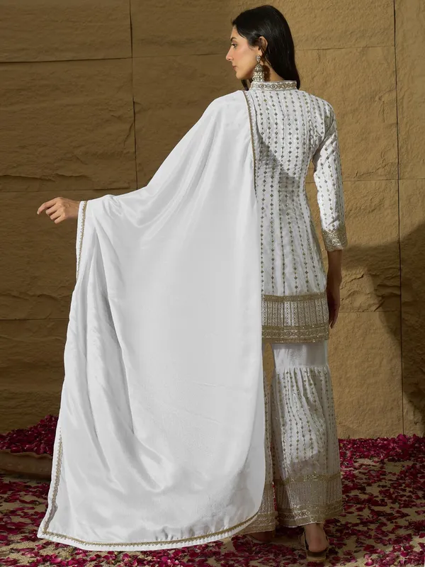 Exquisite_White_Chinon_Embroidered_Kurta_Sharara_Set