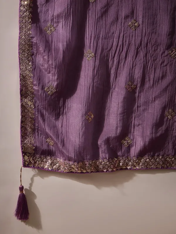 Alluring_Purple_Embroidered_Chinon_Flared_Kurta_Sharara_Set_With_Dupatta