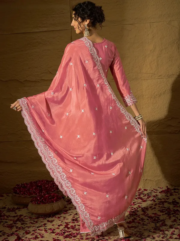 Radiant_Light_Pink_Embroidered_Chinon_Kurta_Sharara_Set_With_Dupatta