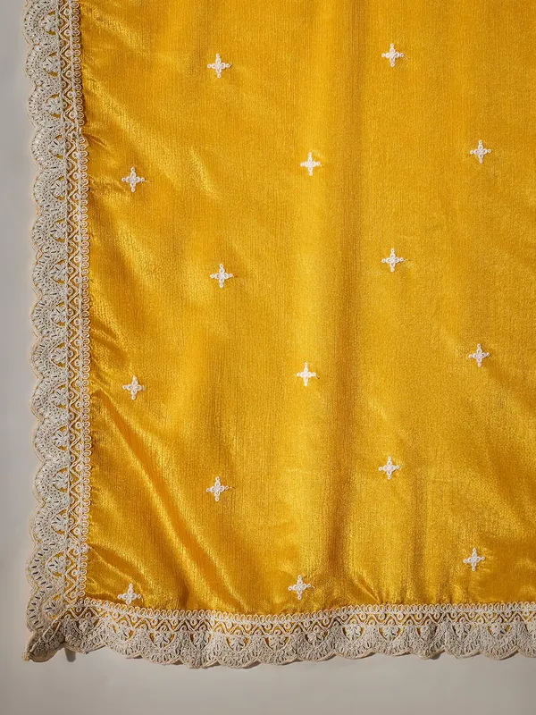Vibrant_Yellow_Chinon_Embroidered_Kurta_And_Sharara_Set