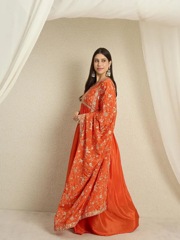 Vivid_Embroidered_Chinon_Anarkali_Gown_With_Dupatta