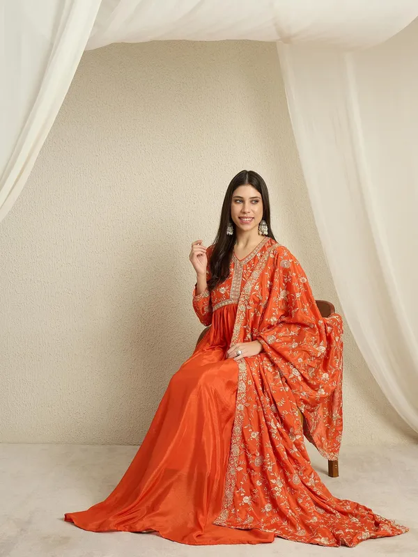 Vivid_Embroidered_Chinon_Anarkali_Gown_With_Dupatta