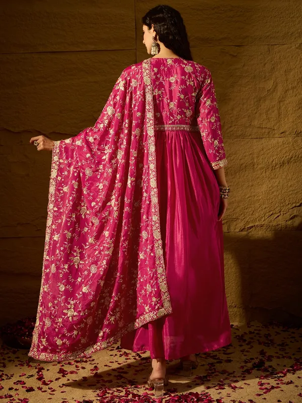 Vivid_Embroidered_Chinon_Anarkali_Gown_With_Dupatta