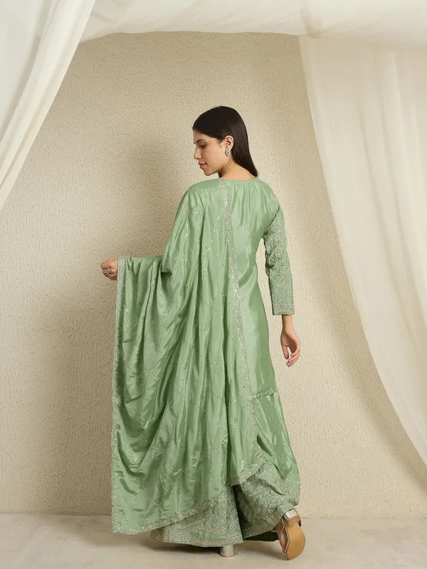 Shimmering_Embroidered_Chinon_Short_Kurta_Palazzo_Set_With_Dupatta