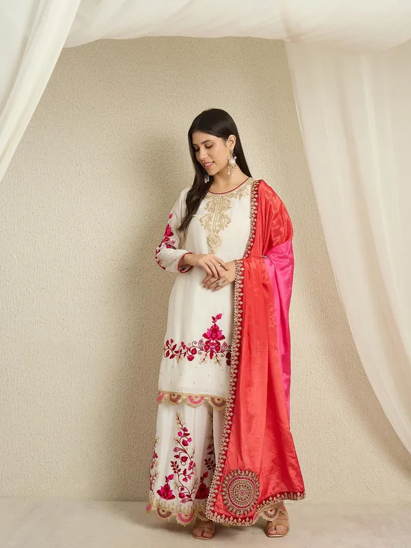 Pristine_Off_White_Embroidered_Chinon_Straight_Kurta_Palazzo_Set_With_Dupatta
