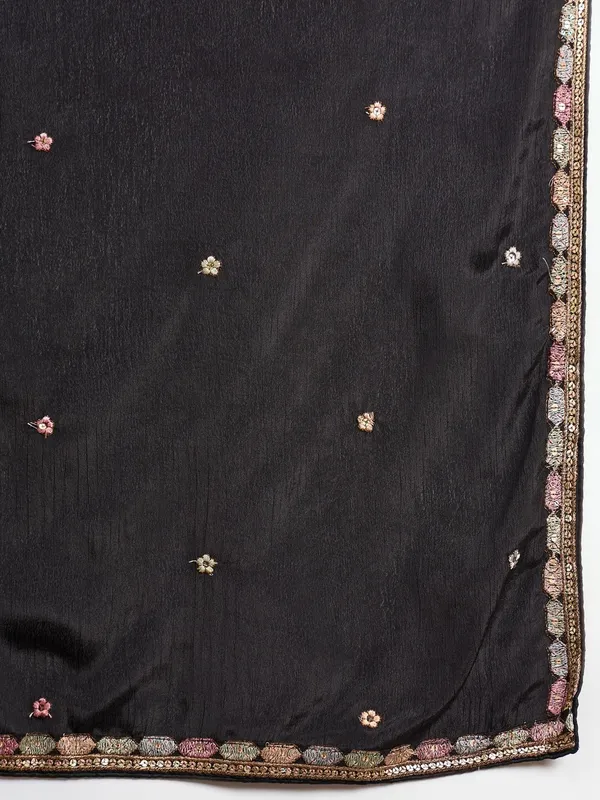Black_Chinon_Embroidered_Kurta_Palazzo_Set_With_Dupatta