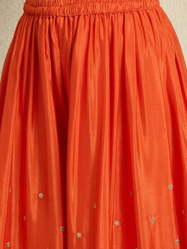 Dazzling_Orange_Embroidered_Chinon_Straight_Kurta_Palazzo_Set_With_Bandhani_Dupatta
