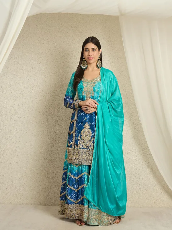 Ombre_Chinon_Embroidered_Kurta_Palazzo_Set