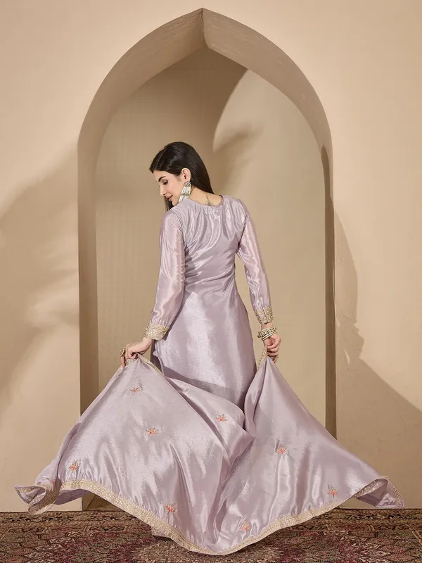 Sophisticated_Grey_Floral_Embroidered_Chinon_Kurta_Palazzo_Set_With_Dupatta