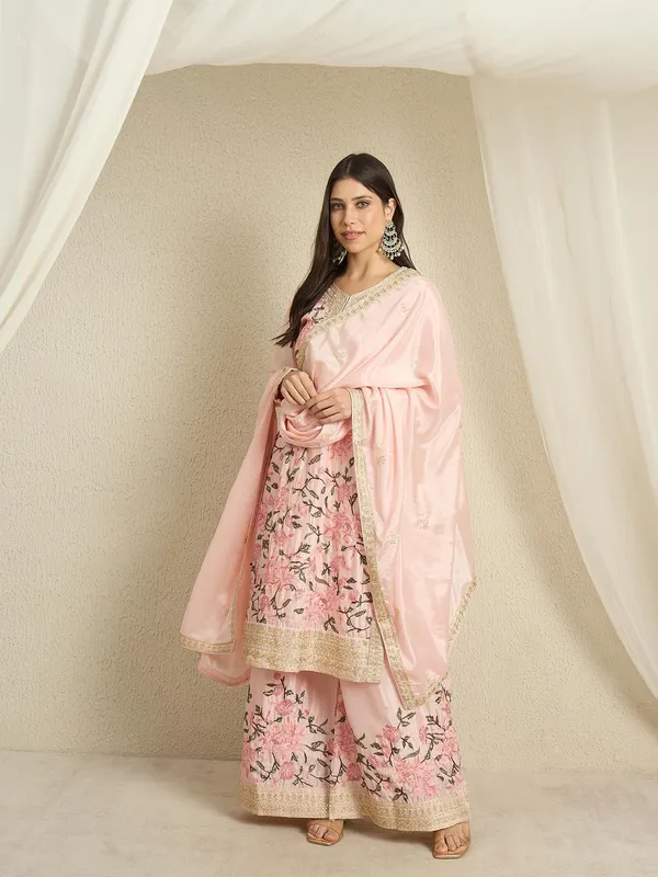 Ethereal_Light_Pink_Embroidered_Chinon_Kurta_Palazzo_Set