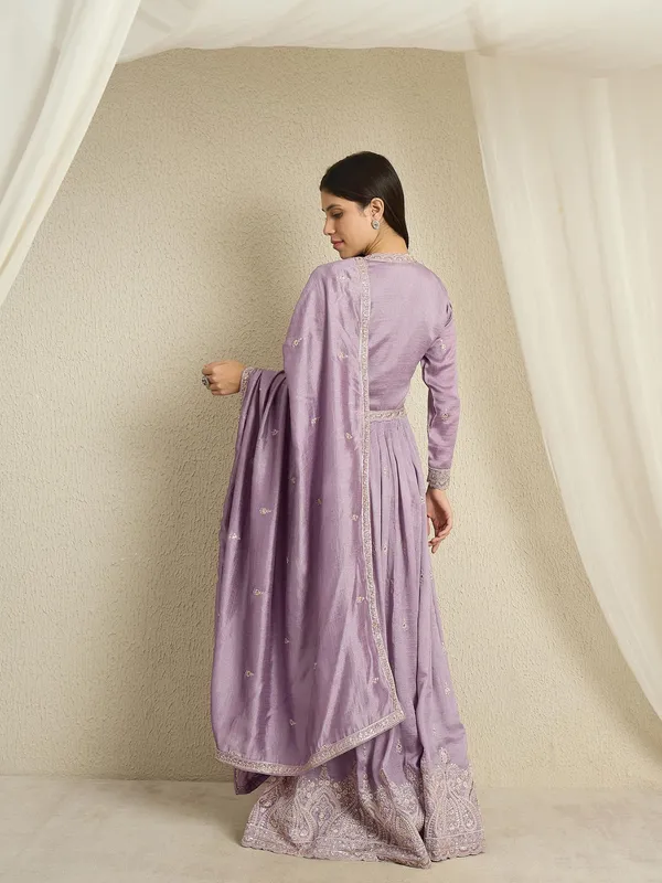Luminous_Light_Purple_Embroidered_Vichitra_Silk_Anarkali_Palazzo_Set
