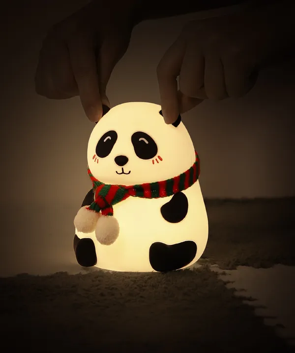 White_Panda_Silicone_Night_Lamp