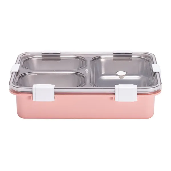 900_Ml_Stainless_Steel_Compartment_Lunch_Box_With_Spoon