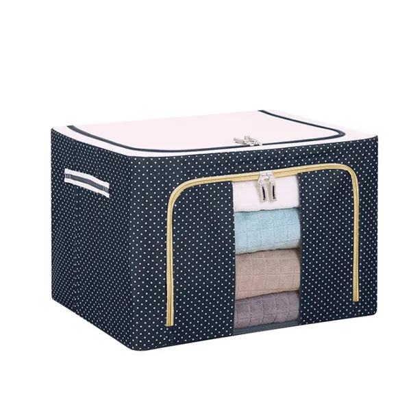 Fabric_Polka_Dot_Clothing_Storage_Organizer