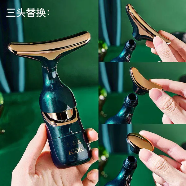 Kdk_Electric_Facial_Beauty_Massager_With_Three_Heads