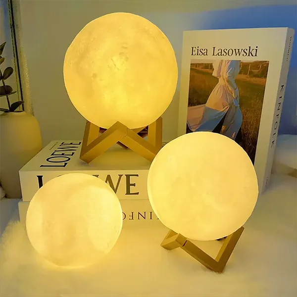 3D_Print_LED_Moon_Night_Light_With_Wooden_Stand