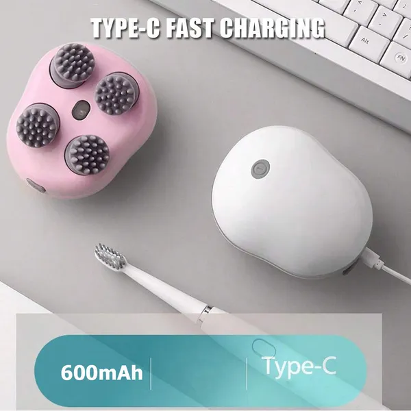 Rechargeable_Electric_Scalp_Massager_With_Four_Brush_Heads