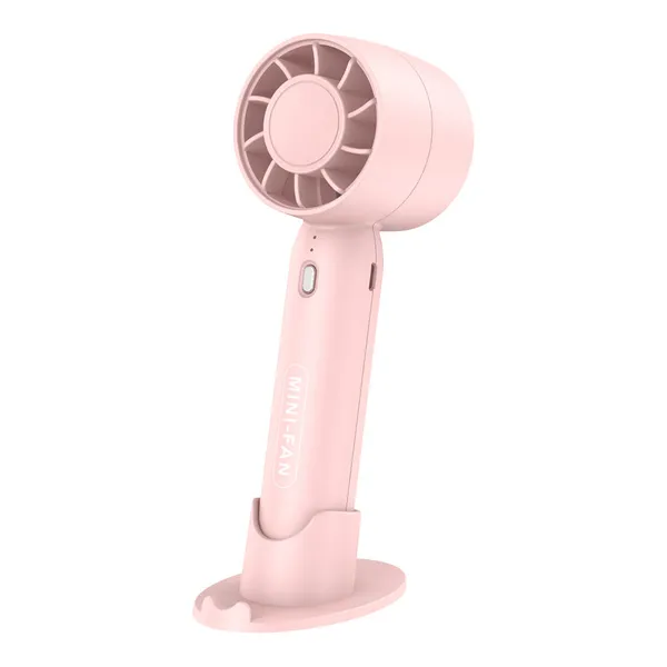 Pink_Mini_Handheld_Fan_With_Stand