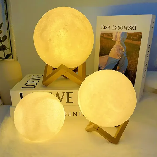 3D_Print_LED_Moon_Night_Light_With_Wooden_Stand