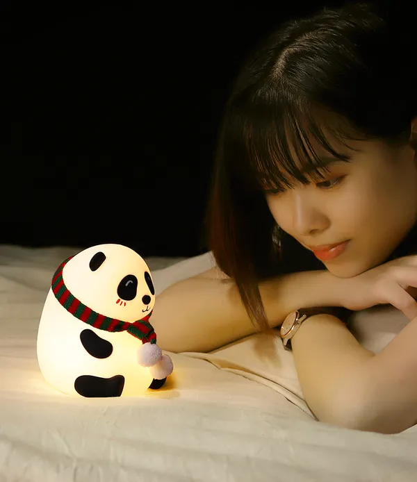 White_Panda_Silicone_Night_Lamp