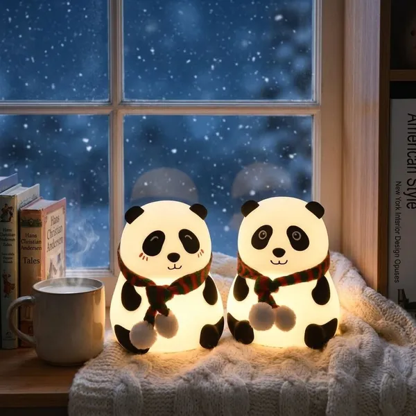 White_Panda_Silicone_Night_Lamp