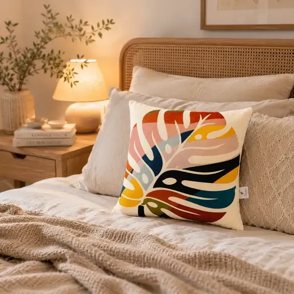 Velboa_Abstract_Botanical_Print_Cushion