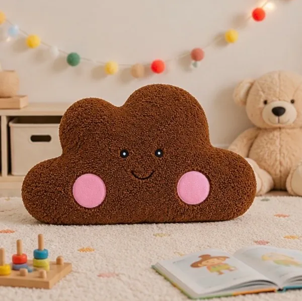 dark_brown_cloud_&_white_star_combo_Cushion