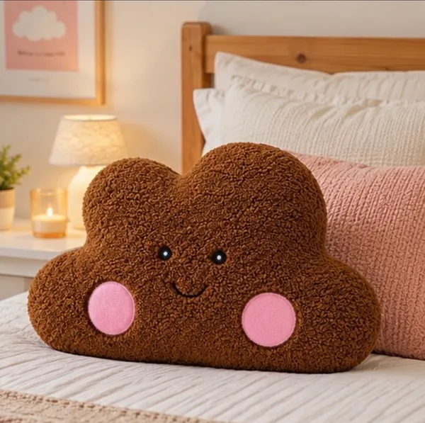dark_brown_cloud_&_white_star_combo_Cushion