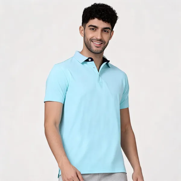 Sky_Mint_Polyester_Regular_Fit_Polo_T-Shirt_For_Men