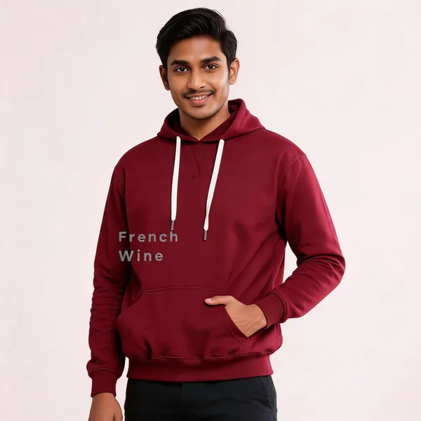 Maroon_Recycled_Cotton_Pullover_Hoodie_For_Men
