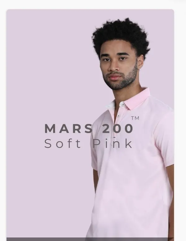 Soft_Pink_Polyester__Polo_T-Shirt_For_Men