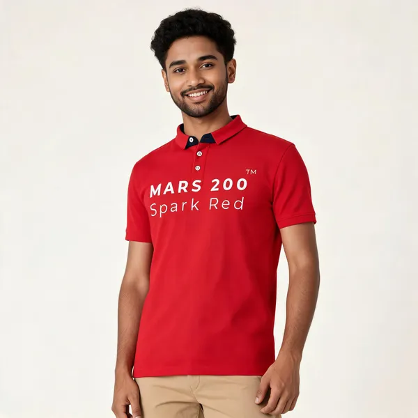 Red_Polyester__Polo_T-Shirt_For_Men