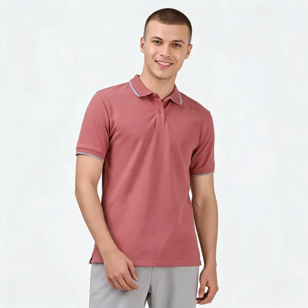 Mauve_Cotton_Contrast_Trim_Polo_T-Shirt_For_Men