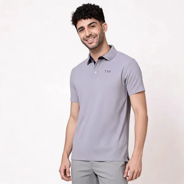 Slate_Grey_Polyester__Polo_T-Shirt_For_Men